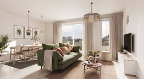 Programme immobilier neuf L'ELEGANCE SAINTE GENEVIÈVE DES BOIS - Sainte-Geneviève-des-Bois environnement calme proche services (91700) - Référence : 17061