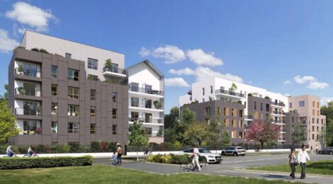 Programme immobilier neuf Les Terrasses Renelle - Stains : logements neufs sécurisés et verdoyants proche du Parc de La Courneuve (93240) - Référence : 14907
