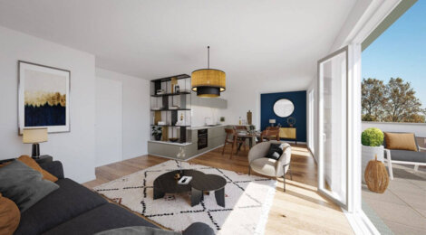 Programme immobilier neuf Les Terrasses du Parc - Stains : Résidence T2–T4 avec cadre naturel et confort optimisé proche des commodités (93240) - Référence : 14463