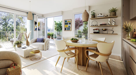 Programme immobilier neuf L Ecrin - Vaires-sur-Marne logements du 2 au 4 pièces près du RER E (77360) - Référence : 17717