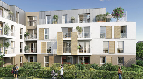 Programme immobilier neuf L Ecrin - Vaires-sur-Marne logements du 2 au 4 pièces près du RER E (77360) - Référence : 17717
