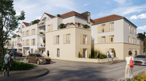 Programme immobilier neuf Villa Eugénie - Vernouillet quartier historique près Seine du Transilien J (78540) - Référence : 11894