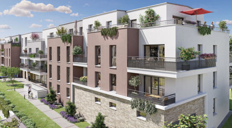 Programme immobilier neuf Le Clos des Berges - Villeneuve-la-Garenne logements du 2 au 4 pièces avec vue Seine (92390) - Référence : 17713