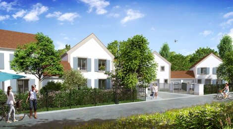 Programme immobilier neuf LES ALLÉES DE VILLENEUVE - Villeneuve-le-Comte : Résidence avec jardins et isolation RT 2012 proche des parcs d’attractions (77174) - Référence : 1746