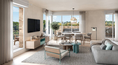 Programme immobilier neuf REGARDS SUR SEINE - Viry-Châtillon : logements neufs studio–T5 proche du RER D et d’un parc paysager (91170) - Référence : 15737