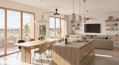 Programme immobilier neuf REFLET SEINE - Vitry-sur-Seine à 11 min à pied du RER C (94400) - Référence : 18409