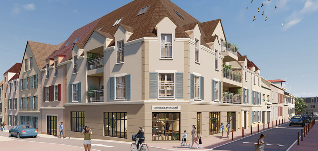 Programme immobilier neuf PLACE DU MARCHE - Arpajon cœur de ville à proximité immédiate des Halles (91290) - Référence : 18599