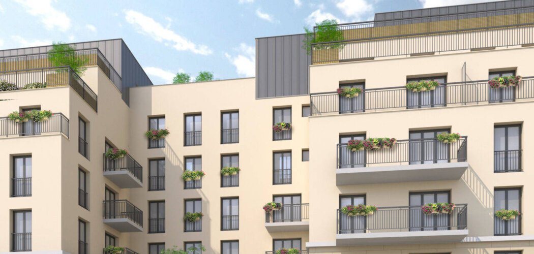Programme immobilier neuf Les Terrasses du Canal - Aubervilliers à deux pas  du métro 12 centre-ville (93300) - Référence : 16351