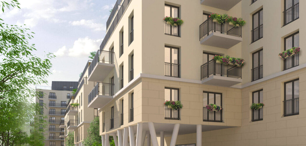 Programme immobilier neuf Les Terrasses du Canal - Aubervilliers à deux pas  du métro 12 centre-ville (93300) - Référence : 16351