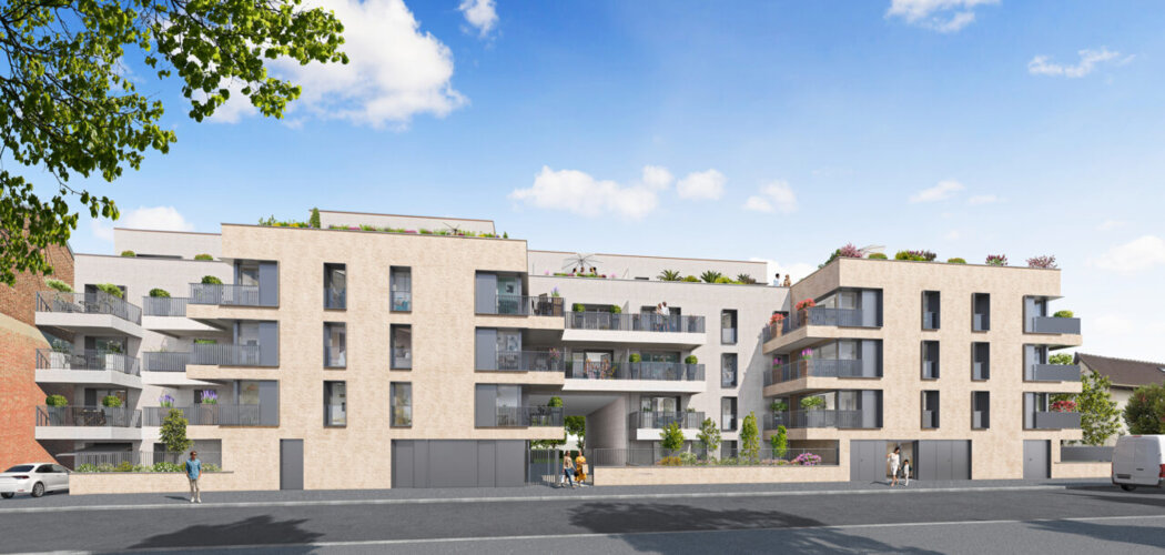 Programme immobilier neuf Les Terrasses d'Aliona - Bobigny : logements neufs sécurisés et verdoyants proche de Paris (93000) - Référence : 18166