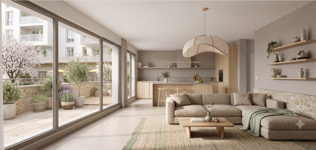 Programme immobilier neuf CASTANEA - Bouffémont : logements neufs sécurisés et verdoyants proche des commodités (95570) - Référence : 15579