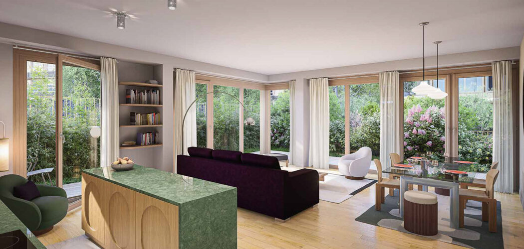 Programme immobilier neuf TERRASSES EN SEINE - Boulogne-Billancourt vues Seine proche métro 15 et 9 (92100) - Référence : 16598