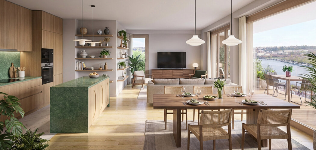 Programme immobilier neuf TERRASSES EN SEINE - Boulogne-Billancourt vues Seine proche métro 15 et 9 (92100) - Référence : 16598
