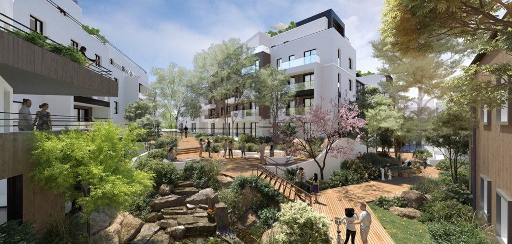 Programme immobilier neuf Le Patio des Artistes - Chatou : Résidence T2–T5 avec cadre intimiste et confort optimisé proche des espaces verts (78400) - Référence : 14244