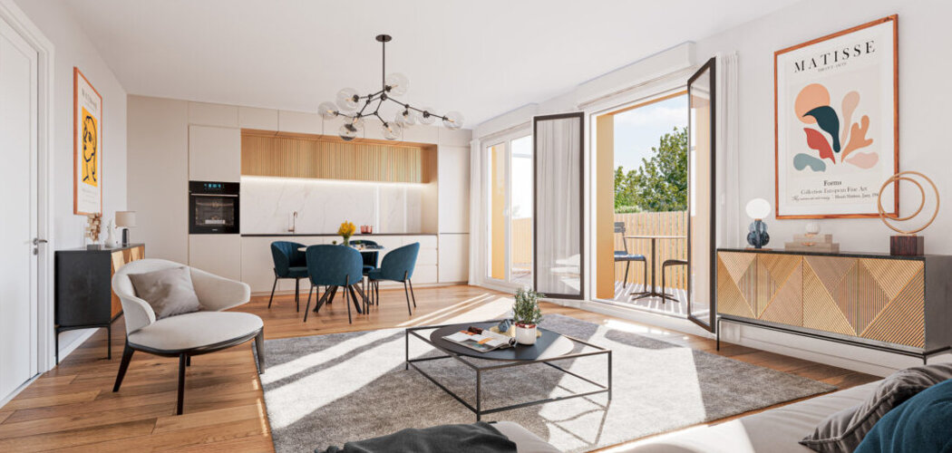 Programme immobilier neuf L'Opaline - Chennevières-sur-Marne : logements neufs sécurisés et verdoyants proche du centre (94430) - Référence : 15260
