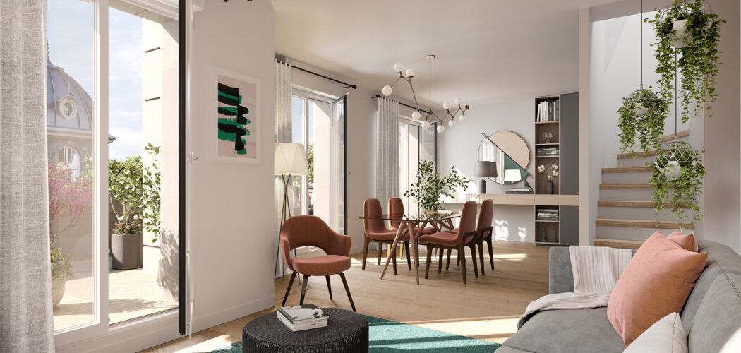 Programme immobilier neuf Panorama Beaurivage - Montsouris - Clamart résidence haussmannienne proche T6 (92140) - Référence : 17430