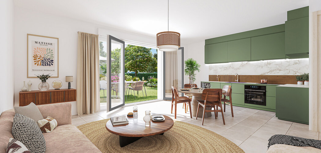 Programme immobilier neuf Domaine de la Croix de l'Ermite - Appartements - Dugny proche parcs et accès Paris (93440) - Référence : 16655