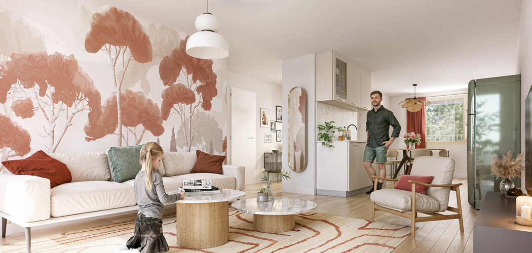 Programme immobilier neuf Rooj - Cœur des Agnettes - Gennevilliers logements du studio au 5 pièces près de Paris (92230) - Référence : 17926