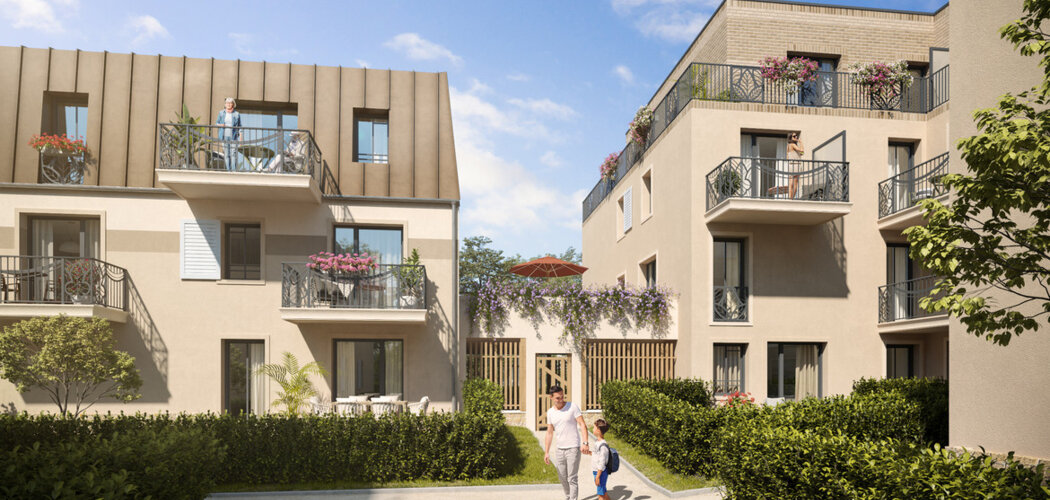 Programme immobilier neuf " Le 20 " - Hardricourt : logements neufs sécurisés et verdoyants proche des transports (78250) - Référence : 8083