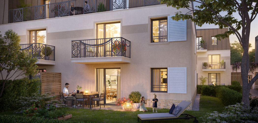 Programme immobilier neuf " Le 20 " - Hardricourt : logements neufs sécurisés et verdoyants proche des transports (78250) - Référence : 8083