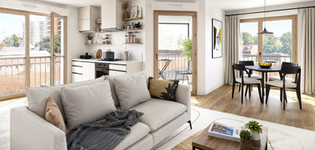 Programme immobilier neuf NODE - La Courneuve logements avec extérieurs à 500 m du RER (93120) - Référence : 17932