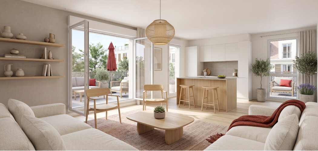 Programme immobilier neuf VILLA DAUBIGNY - La Frette-sur-Seine : Résidence studio–T4 avec cadre résidentiel et confort optimisé proche des transports (95530) - Référence : 14807
