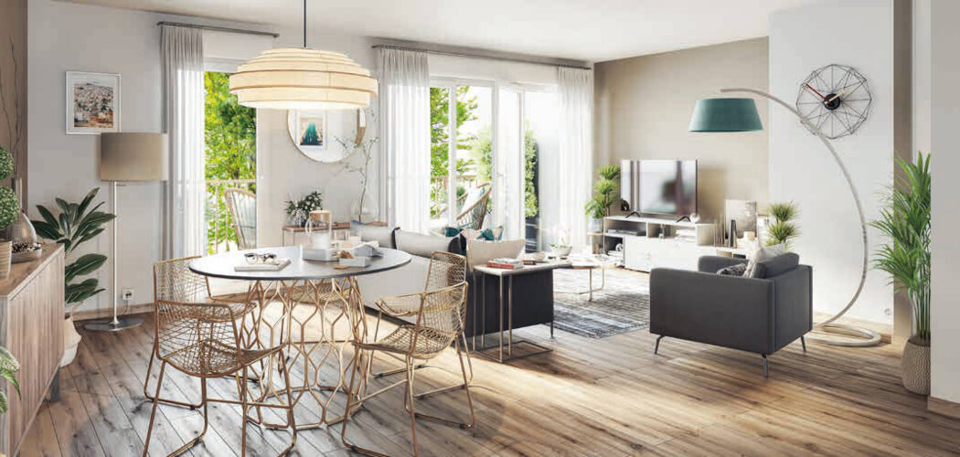 Programme immobilier neuf LA RÉSIDENCE DES PETITS PONTS - Le Blanc-Mesnil : Résidence studio–T5 avec cadre résidentiel et confort optimisé proche des transports (93150) - Référence : 18006