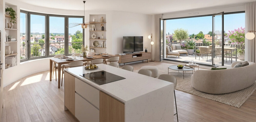 Programme immobilier neuf LES TERRASSES FLOUQUET - L’Haÿ-les-Roses logements du studio au 4 pièces proches RER B et métro 14 (94240) - Référence : 17744