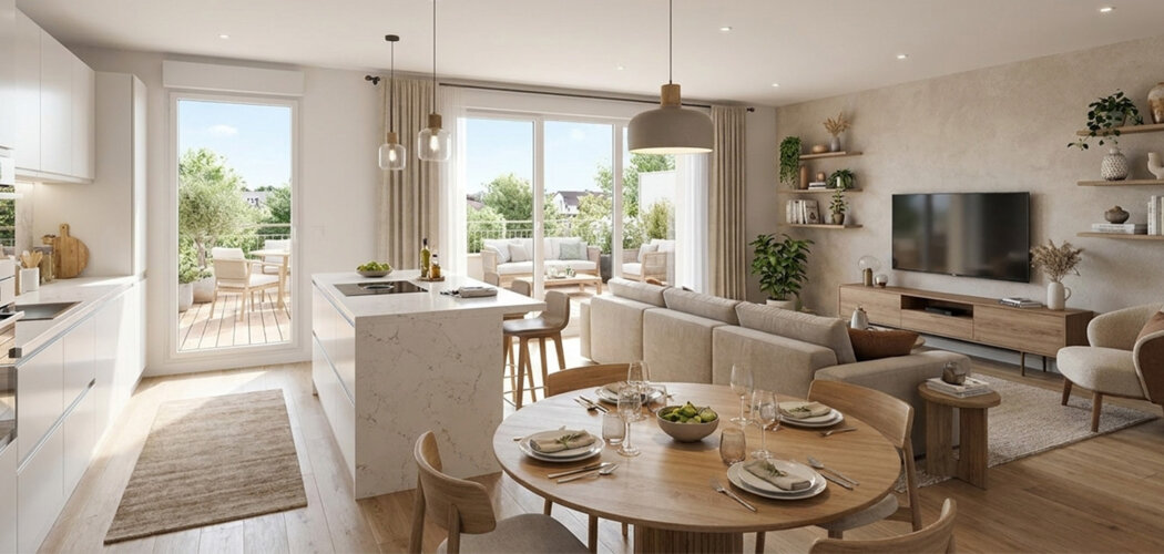 Programme immobilier neuf Villas Gassicourt - Mantes-la-Jolie logements du 2 au 4 pièces près de la ligne J (78200) - Référence : 17899