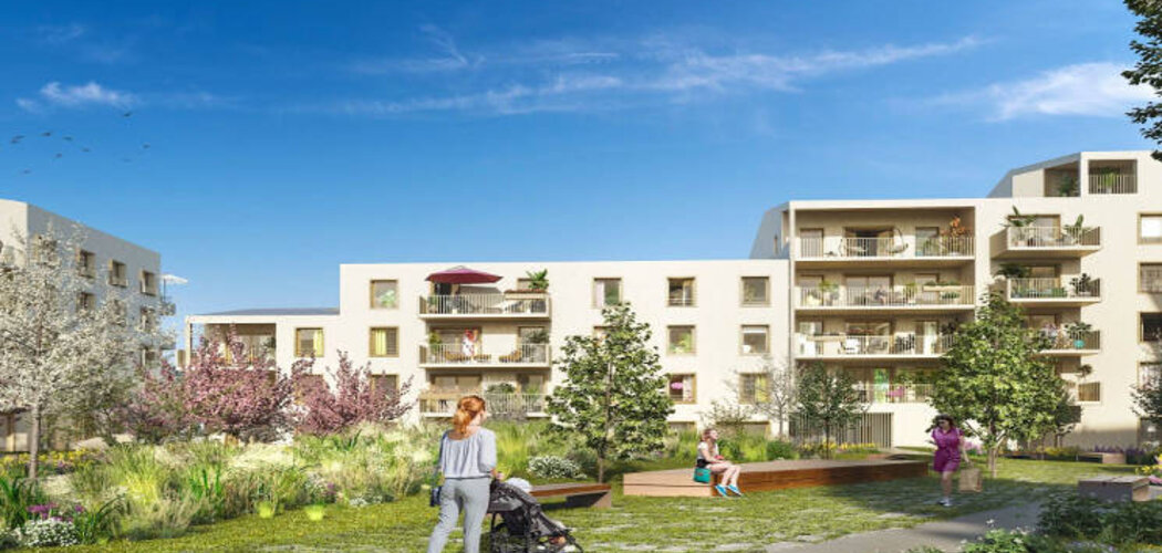 Programme immobilier neuf Contemplation - Mantes-la-Jolie : Résidence studio–T4 avec cadre végétal et confort optimisé proche des transports (78200) - Référence : 18034