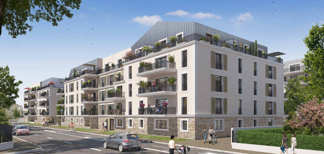 Programme immobilier neuf Les Terrasses des Canotiers - Meaux : logements neufs sécurisés et élégants en centre administratif (77100) - Référence : 14960