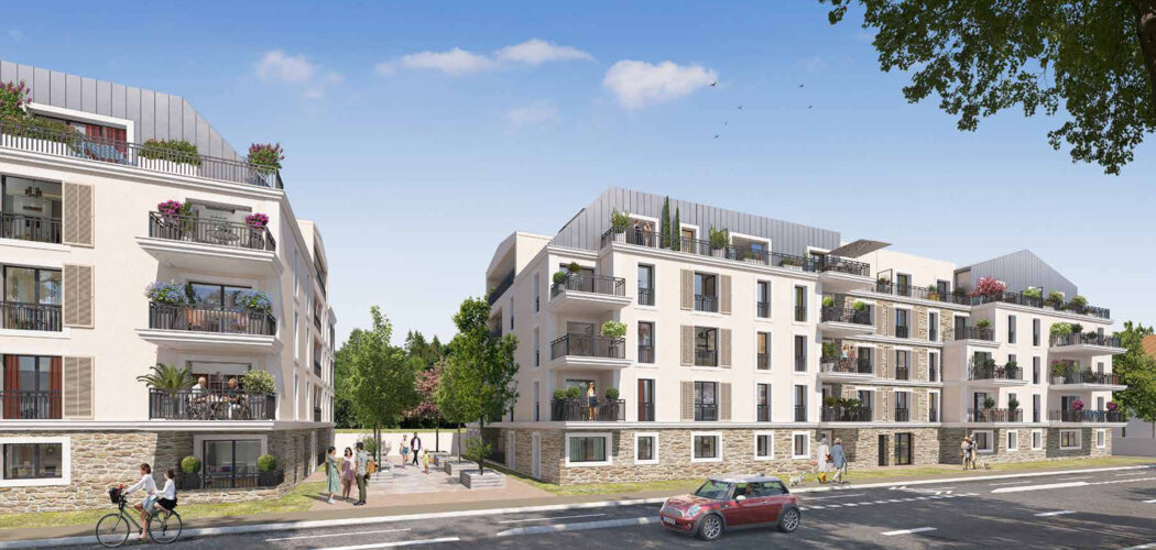 Programme immobilier neuf Les Terrasses des Canotiers - Meaux : logements neufs sécurisés et élégants en centre administratif (77100) - Référence : 14960