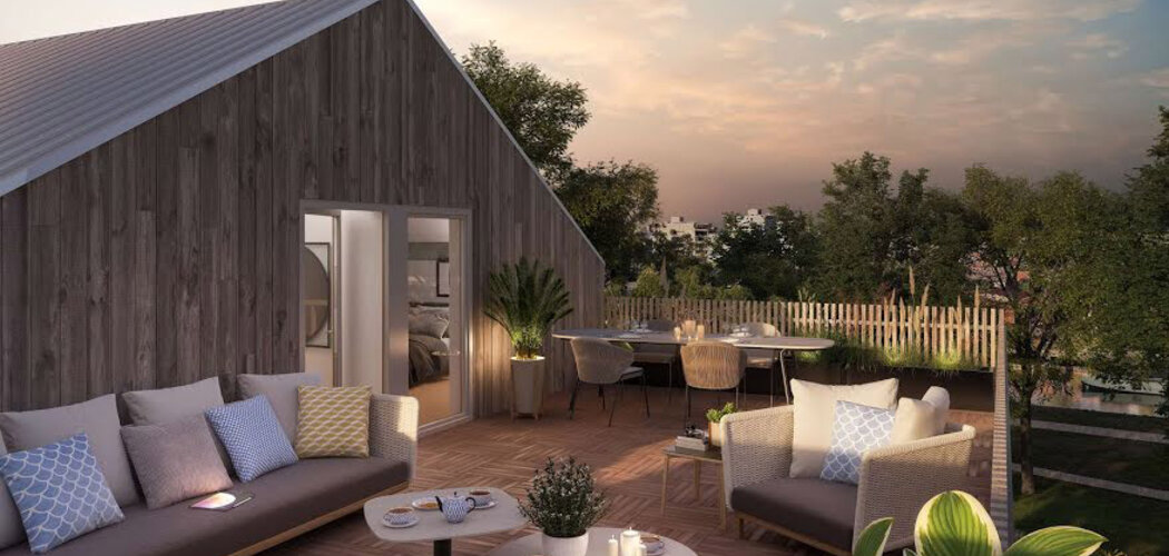 Programme immobilier neuf Belle-Ile-en-Marne - Noisy-le-Grand : Résidence studio–T5 avec cadre champêtre et confort optimisé proche des espaces verts (93160) - Référence : 14229