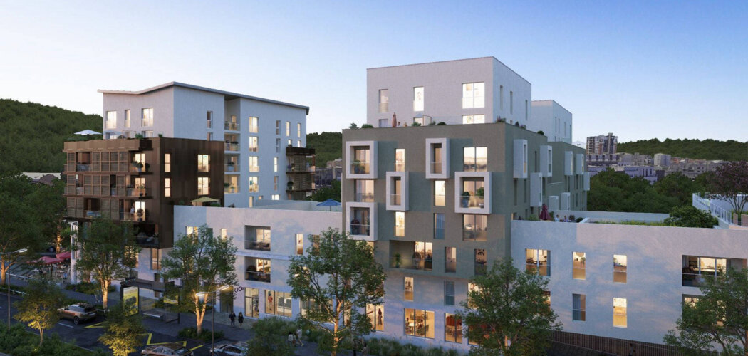 Programme immobilier neuf OSMOZ - Noisy-le-Sec connexion rapide à Paris via tram,bus, métro 11 et 15 (93130) - Référence : 18112