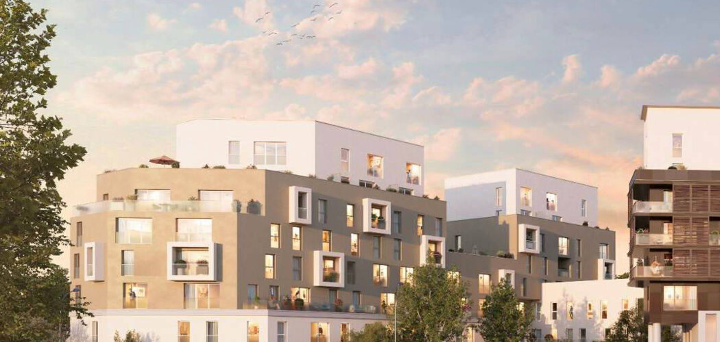 Programme immobilier neuf OSMOZ - Noisy-le-Sec connexion rapide à Paris via tram,bus, métro 11 et 15 (93130) - Référence : 18112