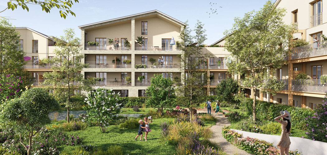 Programme immobilier neuf L Ecrin des Cantoux - Ormesson-sur-Marne appartements neufs dans un cadre résidentiel paisible (94490) - Référence : 18568
