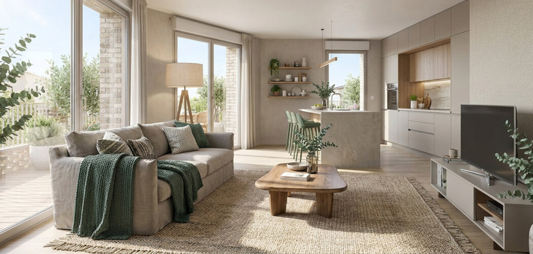 Programme immobilier neuf L Ecrin des Cantoux - Ormesson-sur-Marne appartements neufs dans un cadre résidentiel paisible (94490) - Référence : 18568