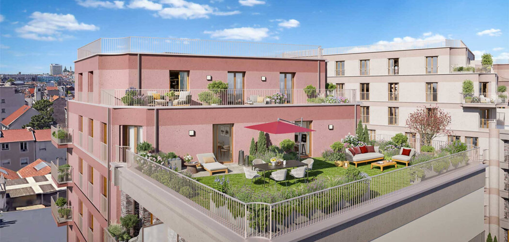 Programme immobilier neuf Les Jardins Kléber - Pantin proche commodités et métro 5 (93500) - Référence : 18291