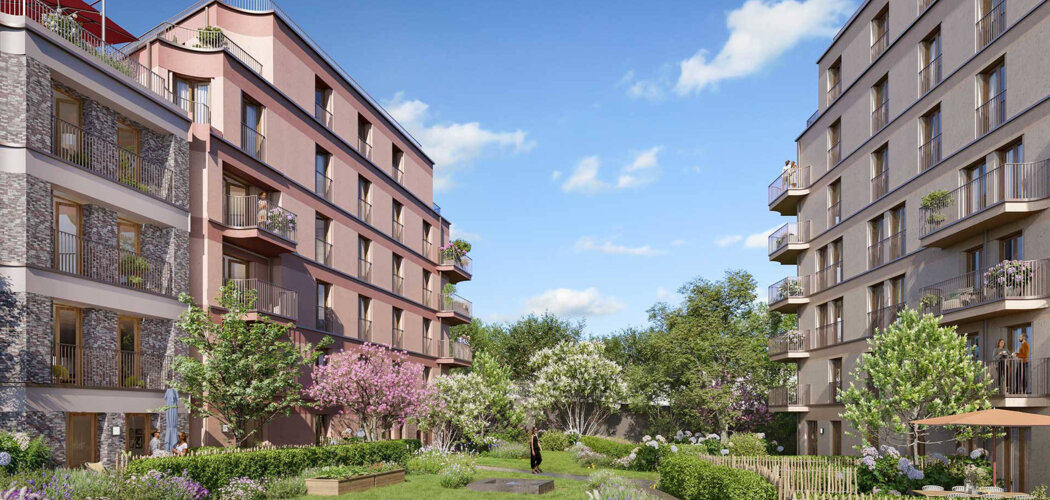 Programme immobilier neuf Les Jardins Kléber - Pantin proche commodités et métro 5 (93500) - Référence : 18291