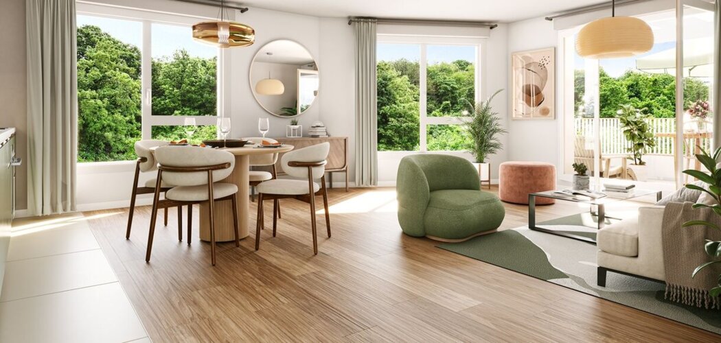 Programme immobilier neuf ACCORD NATURE - Romainville logements du studio au 5 pièces près du métro 5 (93230) - Référence : 17821