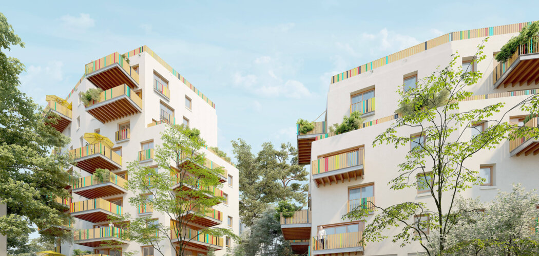 Programme immobilier neuf Les Balcons - Saint-Denis : logements neufs sécurisés et verdoyants proche des transports (93200) - Référence : 15768