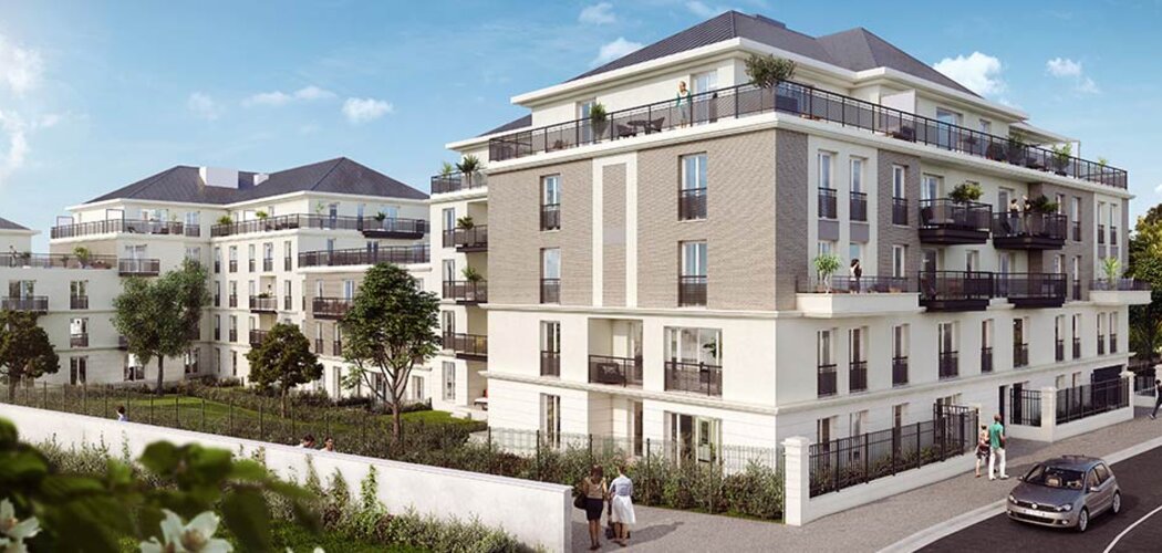 Programme immobilier neuf VILLA MAUPASSANT - Saint-Gratien : Résidence T1–T4 avec espaces extérieurs et système domotique proche du lac d’Enghien (95210) - Référence : 8740