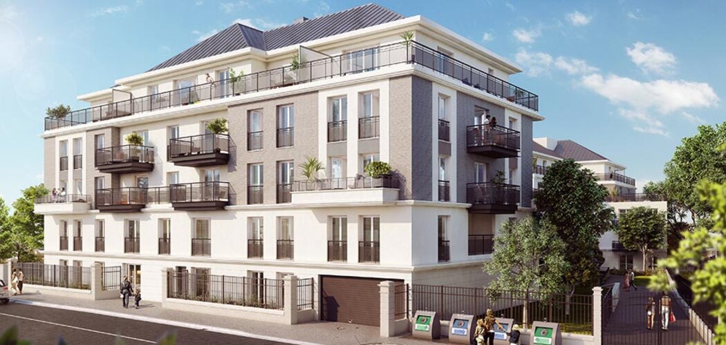 Programme immobilier neuf VILLA MAUPASSANT - Saint-Gratien : Résidence T1–T4 avec espaces extérieurs et système domotique proche du lac d’Enghien (95210) - Référence : 8740