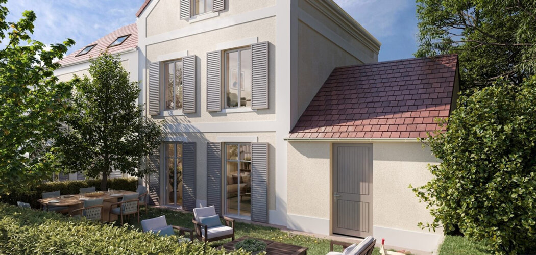 Programme immobilier neuf les Villas Delaporte - Saint-Prix logements avec extérieur près de la forêt de Montmorency (95390) - Référence : 17700