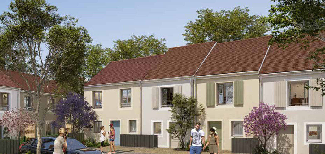 Programme immobilier neuf Le Hameau de Saint-Thibault - Saint-Thibault-des-Vignes esprit village près RER (77400) - Référence : 16227