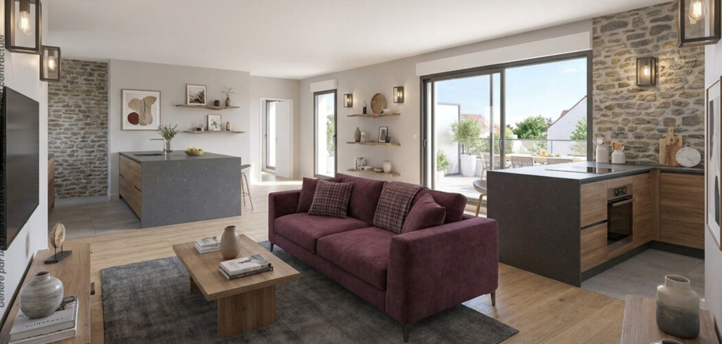 Programme immobilier neuf Villas Flora - Saint-Thibault-des-Vignes : logements neufs sécurisés et verdoyants proche des commodités (77400) - Référence : 15054