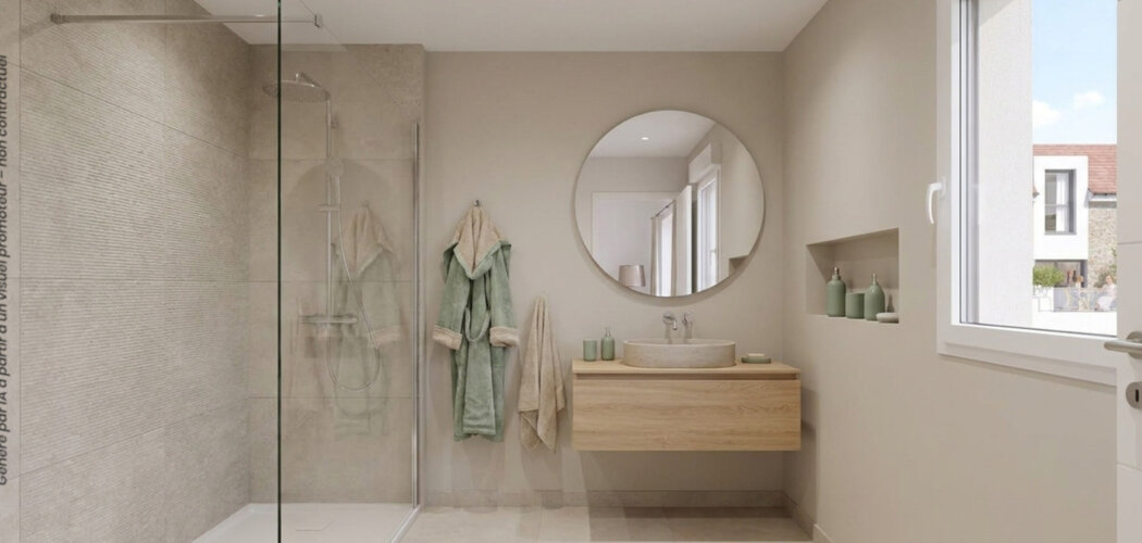 Programme immobilier neuf Villas Flora - Saint-Thibault-des-Vignes : logements neufs sécurisés et verdoyants proche des commodités (77400) - Référence : 15054