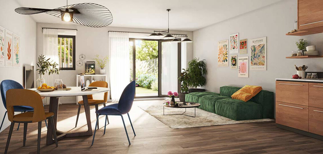 Programme immobilier neuf VOLTIGE - Sartrouville : Résidence studio–T4 avec cadre verdoyant et confort optimisé proche des commodités (78500) - Référence : 14646