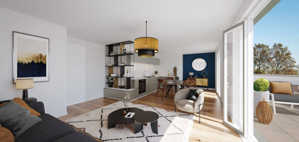 Programme immobilier neuf Les Terrasses du Parc - Stains : Résidence T2–T4 avec cadre naturel et confort optimisé proche des commodités (93240) - Référence : 14463