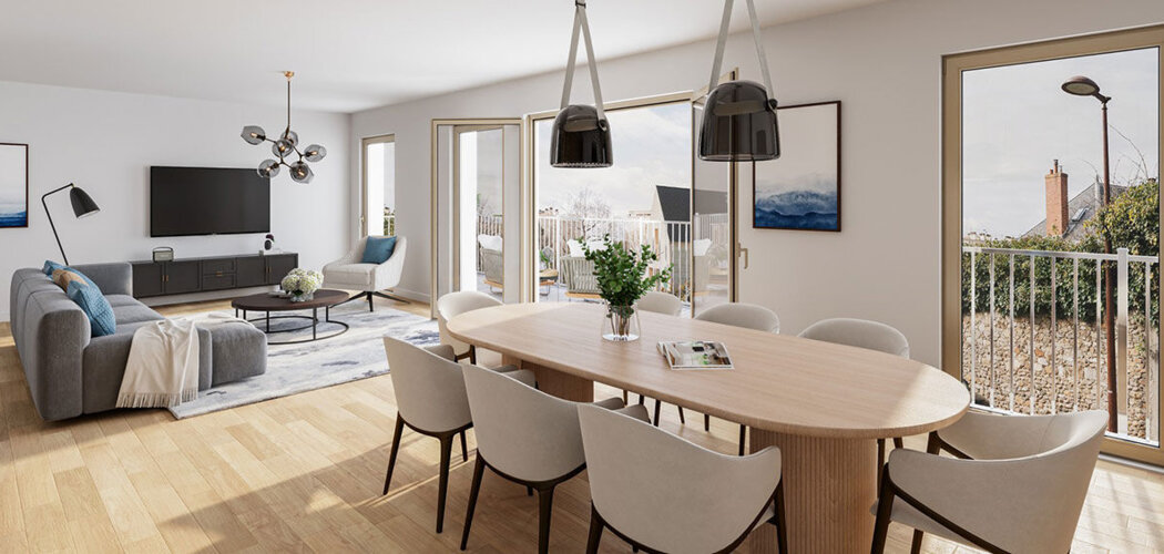 Programme immobilier neuf Les Jardins du Fontainier - Versailles logements avec extérieur près de Paris-Saclay (78000) - Référence : 17745